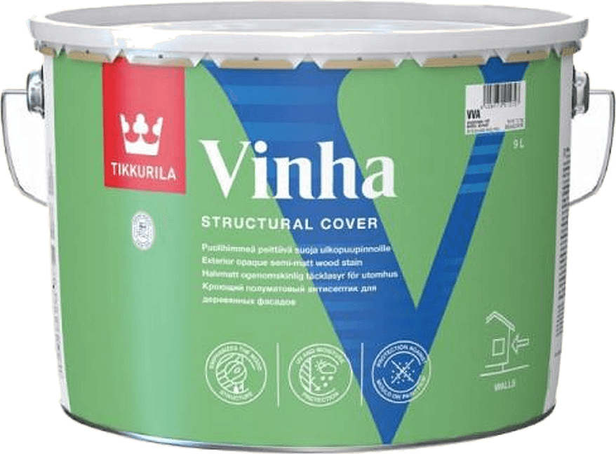 VINHA кроющая защита для деревянных фасадов (Финляндия)