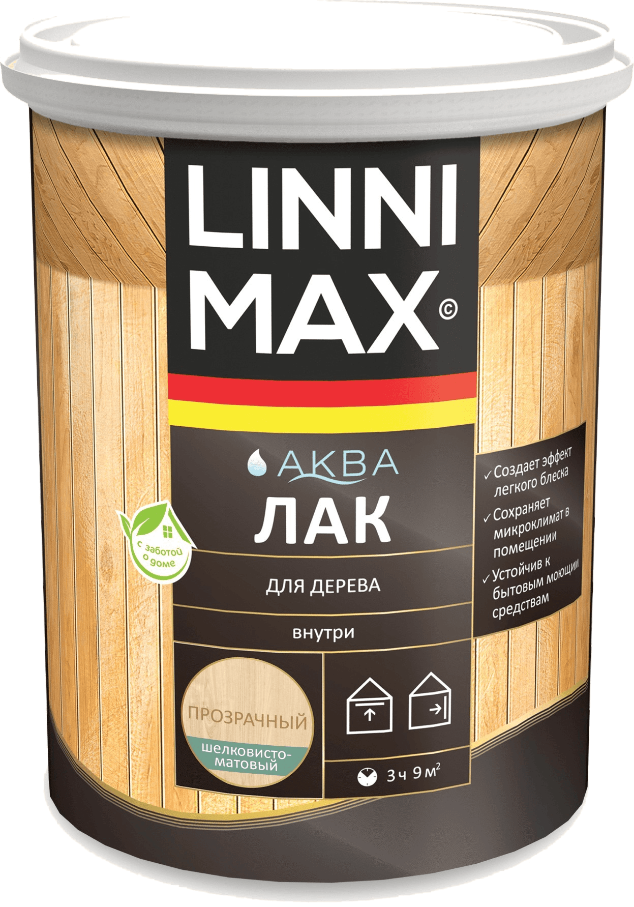 LINNI MAX аква лак для стен и потолков (Беларусь)